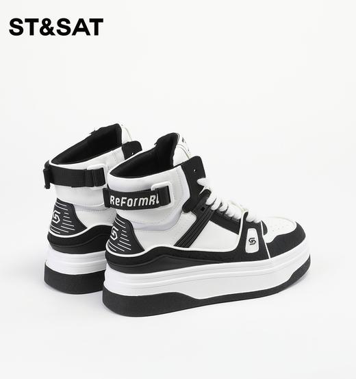 星期六撞色潮酷厚底休闲高帮板鞋SS34116597 商品图9