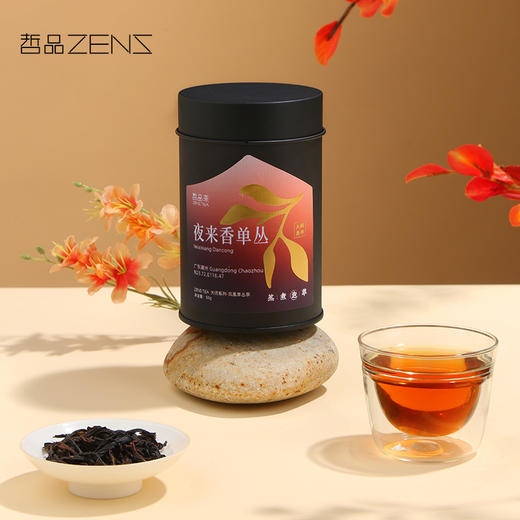 哲品 夜来香单丛茶叶潮州凤凰单枞花香蜜兰香乌龙茶罐装高山茶 商品图0