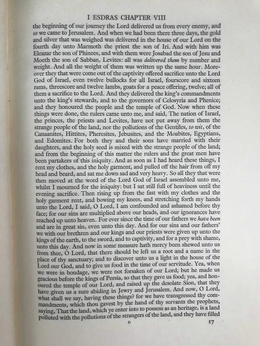 限量1000册Nonesuch Press 1924-1927年 詹姆斯王钦定版圣典（全5卷） 手工纸精装大16开 商品图9