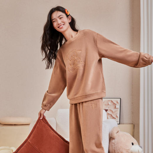 【小熊香香套装】新款睡衣套装  秋冬保暖家居服  加绒加厚 商品图14