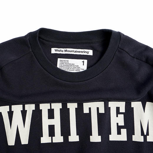 White Mountaineering 白山 LOGO印花圆领长袖卫衣 商品图3