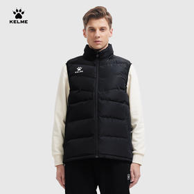 kelme卡尔美 运动棉马甲男秋冬足球训练背心定制logo保暖棉服外套