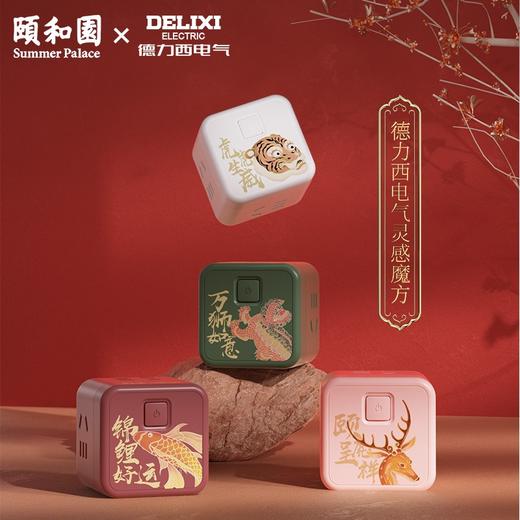 德力西颐和园魔方插座4位5孔+总控开关 商品图1