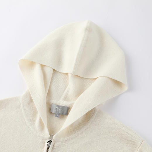 东黎 • 山羊绒女士春秋条纹连帽开衫 3096 商品图4