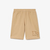 BURBERRY 巴宝莉 男士格纹马术骑士徽标棉质休闲短裤 卡其色 8072705 A7405 商品缩略图0