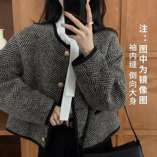 裁缝学苑AS111单排扣小香风短外套纸样女装上衣秋冬打版裁剪样板 商品图1