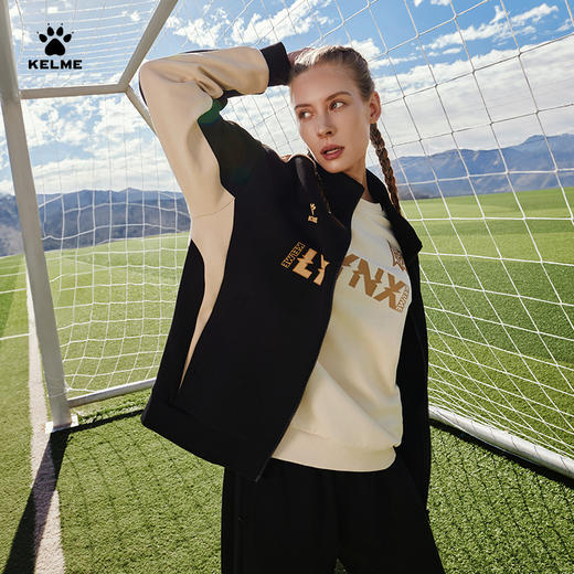 卡尔美足球潮流系列立领针织外套 商品图1