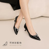 【内购专享】7or9-高跟鞋黑皮诺 商品缩略图4
