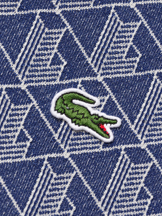 【海南专供价】Lacoste法国鳄鱼男士新款印花短袖POLO衫DH1417-10 商品图4