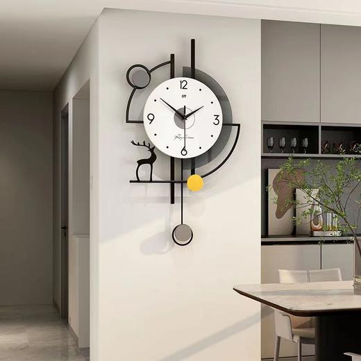 【日用百货】-时尚北欧钟表客厅现代简约家用装饰时钟 商品图2
