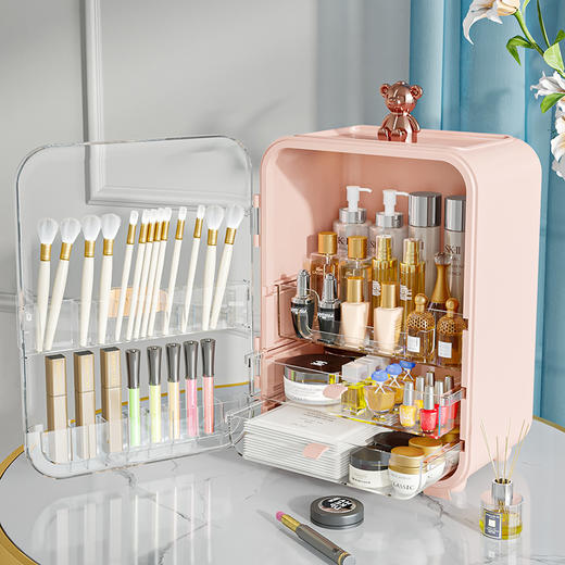 【日用百货】-化妆品大容量新款桌面收纳箱 商品图2