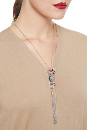 SUMMER & SAGE 几何流苏吊坠项链 7445