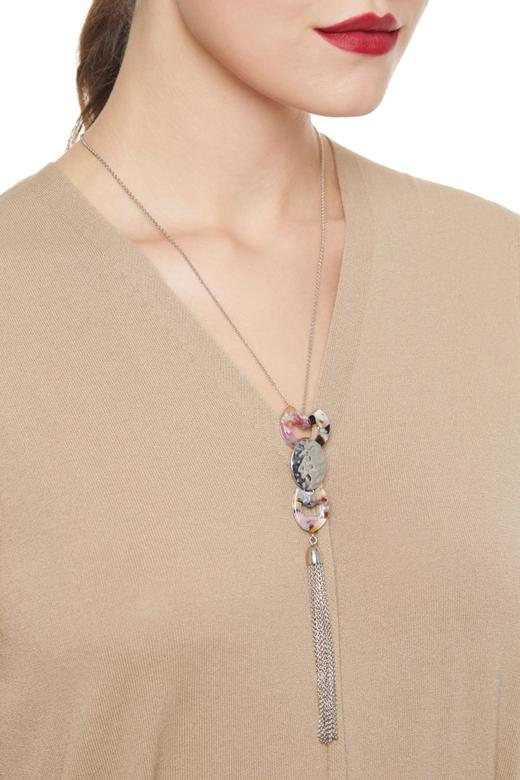 SUMMER & SAGE 几何流苏吊坠项链 7445 商品图0