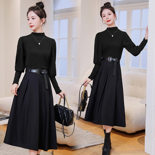 修身显瘦，时尚套装秋季气质女人味两件套HR-WJ3013 商品图2