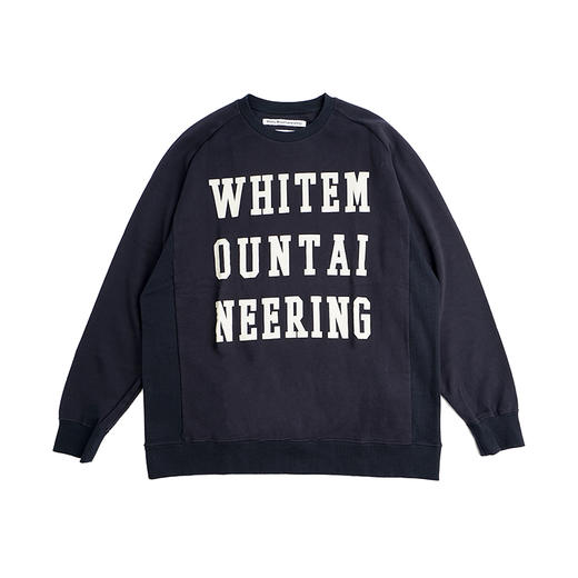 White Mountaineering 白山 LOGO印花圆领长袖卫衣 商品图1