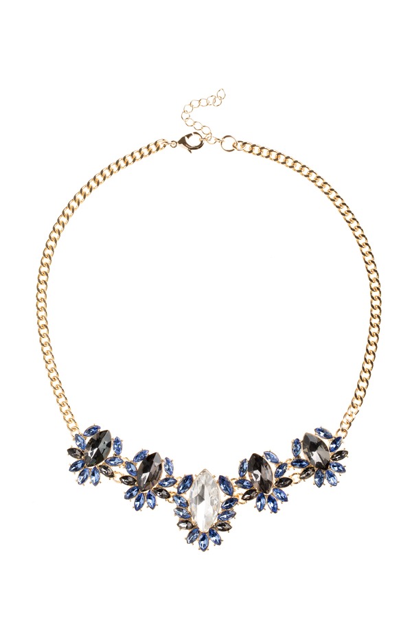 AUGUST 1 EIGHT 花朵造型锆石项链 4096