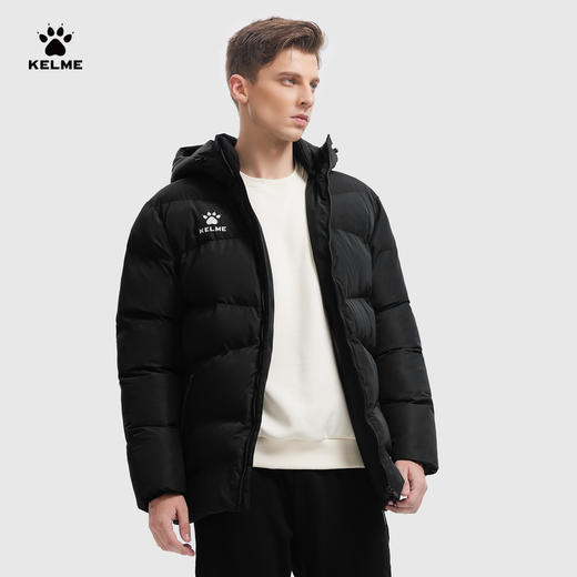 卡尔美运动棉服中长男女冬季训练外套加厚保暖棉服足球棉衣 商品图6