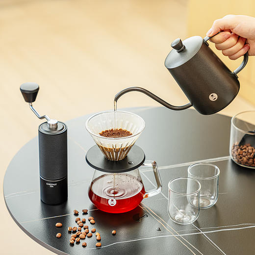 泰摩 手冲咖啡壶套装 家用滴滤咖啡手冲壶礼盒手摇磨豆机器具套装 商品图5