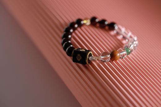 XYZT0527°紫檀水晶手链手串 商品图2