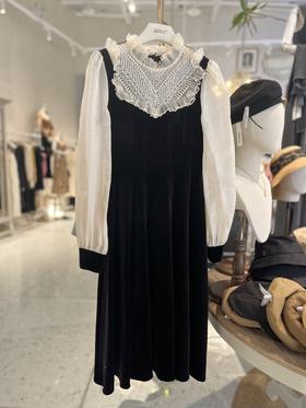 【门店同款】2023年秋季丝绒拼接钉钻公主裙 154247241