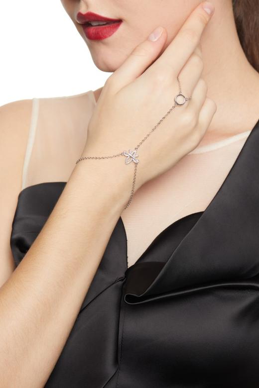 OCTAVIA 银色手链戒指一体链 7498 商品图2