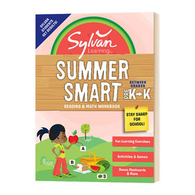 美国幼儿园暑假阅读数学技巧练习册 英文原版 Sylvan Summer Smart Workbook Prek K 英文版幼儿启蒙早教 进口英语书籍
