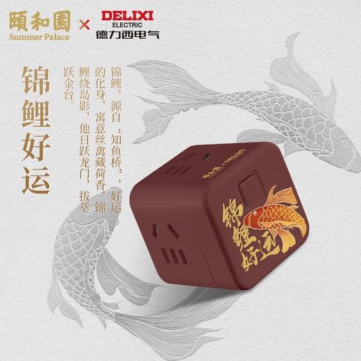 德力西颐和园魔方插座4位5孔+总控开关 商品图4