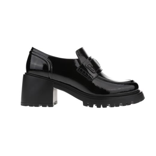 sheme新生系列进口牛漆皮简约时尚厚底中跟女士乐福鞋可定制 商品图0