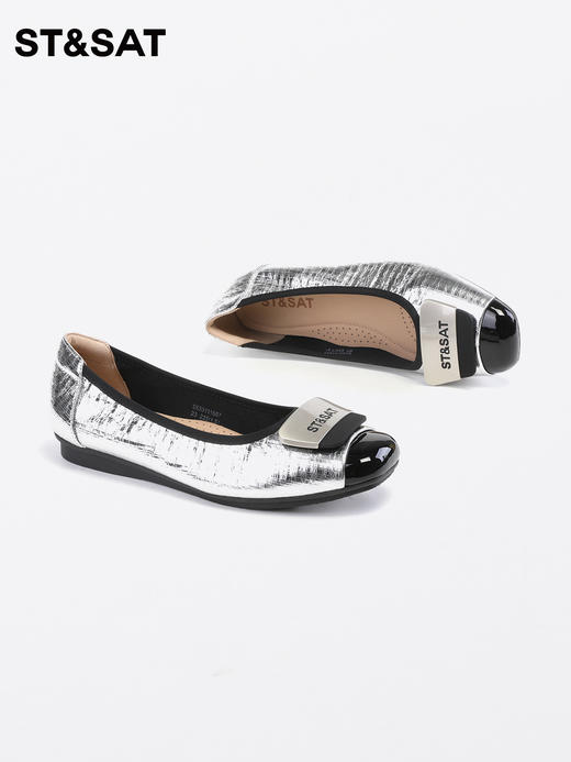 星期六一脚蹬软底拼色单鞋SS33111667 商品图9