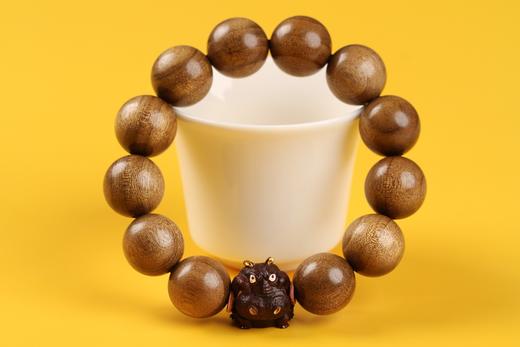 JSNM0045°老料金丝楠木+紫檀小河马手串 商品图1