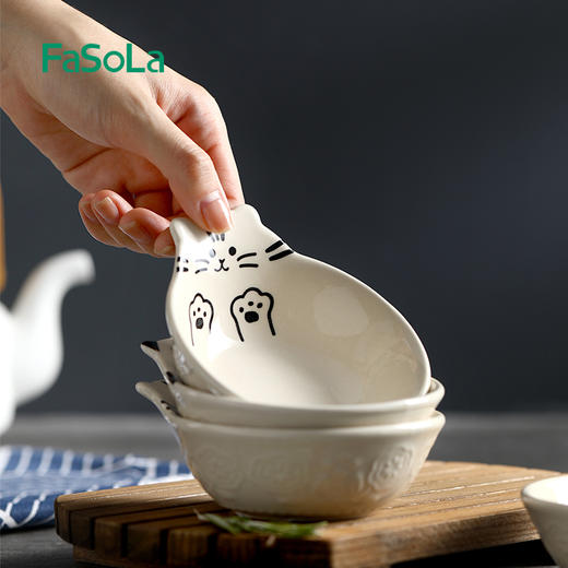 FaSoLa日式陶瓷酱油醋碟味碟蘸料碟家用火锅调料蘸酱碟小菜咸菜碟 商品图9