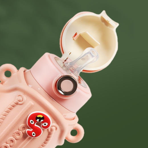 可可猫儿童保温杯小学生双饮水壶上学专用316食品级 商品图1