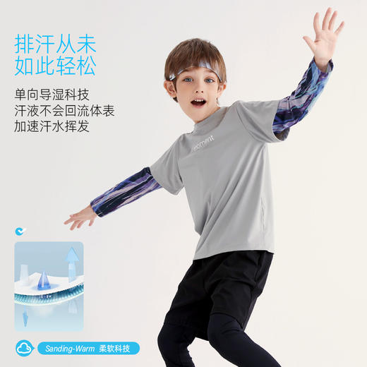 【亲子款 炫彩冰皮】亲子假两件扎染速干运动T恤PXT2368 商品图2