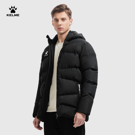 卡尔美运动棉服中长男女冬季训练外套加厚保暖棉服足球棉衣 商品图7