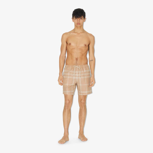 BURBERRY 巴宝莉 男士格纹抽绳泳裤 格子 8068555 A7464 商品图1