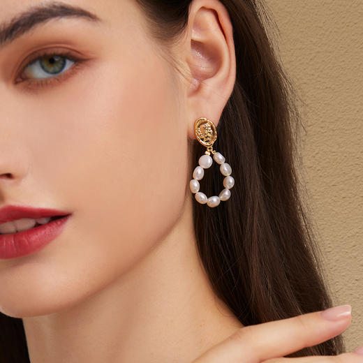 Manreya玛芮雅“神谕”巴洛克珍珠耳钉 商品图4