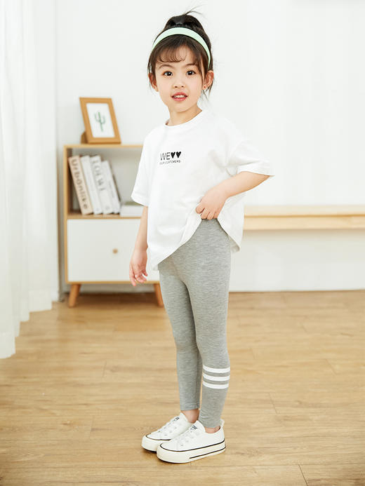 【39.9/两件 春秋新款女童打底裤】莫代尔弹力透气女宝韩版九分裤 洋气外穿打底裤 商品图3