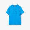 BURBERRY 巴宝莉 男士马术骑士徽标棉质圆领短袖T恤 蓝色 8072757 B6143 商品缩略图0