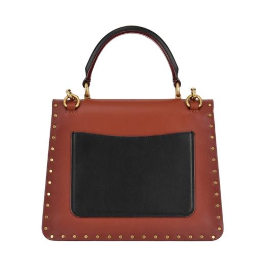 COACH 专柜款小号女士皮质山茶花手提斜挎包单肩包 商品图3