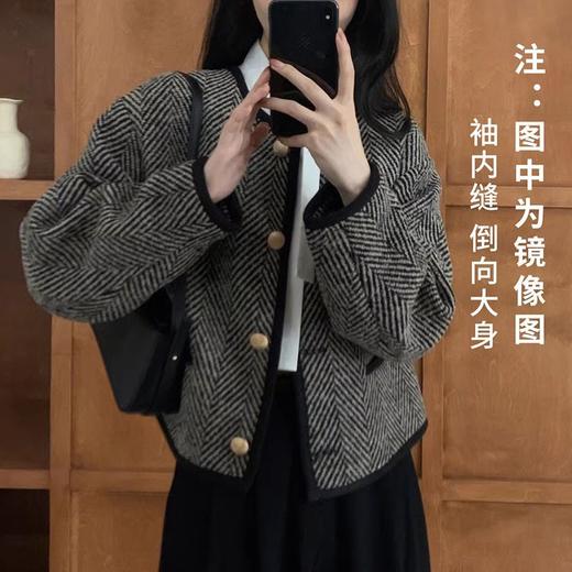 裁缝学苑AS111单排扣小香风短外套纸样女装上衣秋冬打版裁剪样板 商品图5