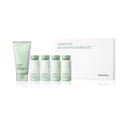 【保税仓】Innisfree悦诗风吟绿茶平衡舒润洁面水乳5件套 商品图0