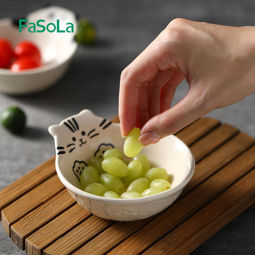 FaSoLa日式陶瓷酱油醋碟味碟蘸料碟家用火锅调料蘸酱碟小菜咸菜碟 商品图3