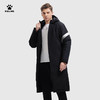 卡尔美冬季保暖连帽长款棉服 商品缩略图1