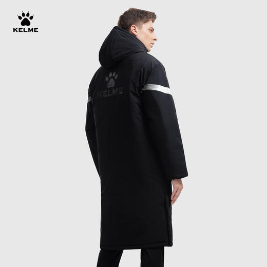 卡尔美冬季保暖连帽长款棉服 商品图3