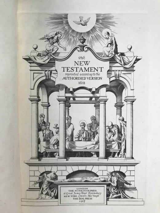 限量1000册Nonesuch Press 1924-1927年 詹姆斯王钦定版圣典（全5卷） 手工纸精装大16开 商品图7