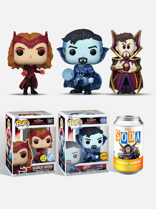 MINDstyle独家限定漫威Chase套装（奇异博士Chase +Soda 奇异博士+ 绯红女巫夜光限定款）手办公仔摆件 商品图2