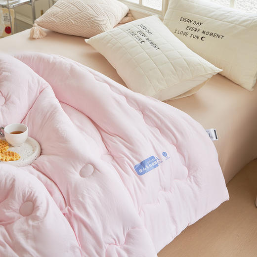 【亲肤大豆被】亲肤大豆被纯色冬被双人被芯秋冬加厚被子 商品图11