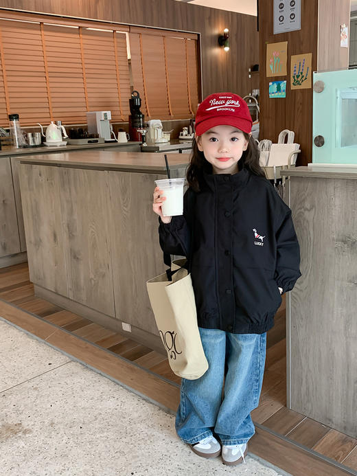 【换季上新】休闲卡通小狗外套 儿童韩版立领外套 商品图3