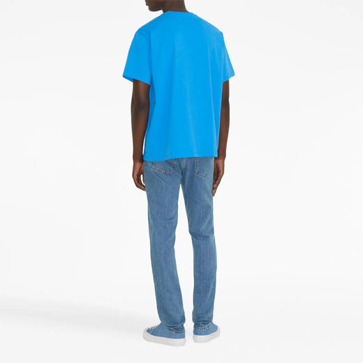 BURBERRY 巴宝莉 男士马术骑士徽标棉质圆领短袖T恤 蓝色 8072757 B6143 商品图3