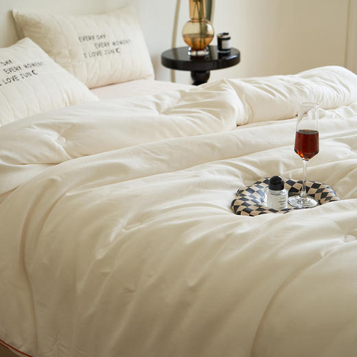 【双立秋冬被】被芯良品秋冬被子纯色双人立体被子简约亲肤加厚 商品图5